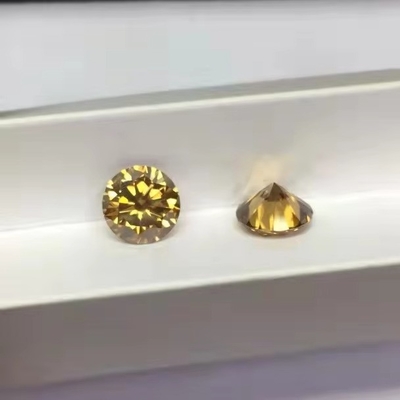 Laboratorium grosir dibuat putih kuning merah merah muda hitam biru berlian bulat brilian potong longgar moissanite untuk Perhiasan