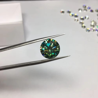 Laboratorium grosir dibuat putih kuning merah merah muda hitam biru berlian bulat brilian potong longgar moissanite untuk Perhiasan