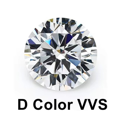 Batu permata Bentuk oval 2-10ct Putih bulat potong longgar Moissanite untuk cincin pertunangan