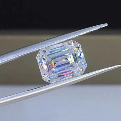 Moissanite Kuning Gem Radiant Cut GRA VVS Lolos Moissanite Berlian Untuk Emas Cincin