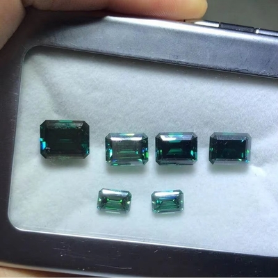 Moissanite Kuning Gem Radiant Cut GRA VVS Lolos Moissanite Berlian Untuk Emas Cincin