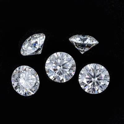 Grosir Lolos Moissanite Berlian GRA Batu D EF Warna 1mm-8mm Untuk Membuat Perhiasan