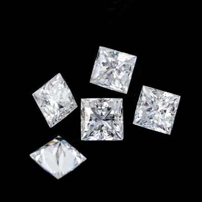Grosir Lolos Moissanite Berlian GRA Batu D EF Warna 1mm-8mm Untuk Membuat Perhiasan
