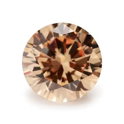 5A Kualitas Batu permata longgar Warna Zircon Berlian bulat Potongan 1,75mm 2,25mm Sintetis 5ct Untuk Moissanite Ring
