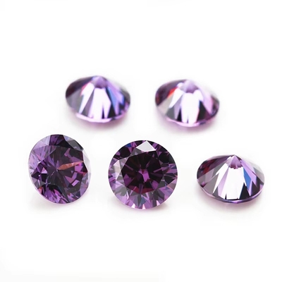 5A Kualitas Batu permata longgar Warna Zircon Berlian bulat Potongan 1,75mm 2,25mm Sintetis 5ct Untuk Moissanite Ring