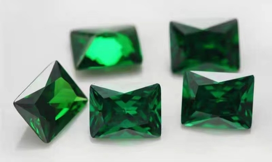 Pabrik Grosir Batu permata Warna Moissanite persegi panjang 3A 5A Bebas Kubik Zirconia Batu 4ct Untuk Moissanite Ring