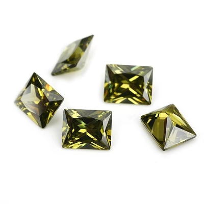 Pabrik Grosir Batu permata Warna Moissanite persegi panjang 3A 5A Bebas Kubik Zirconia Batu 4ct Untuk Moissanite Ring