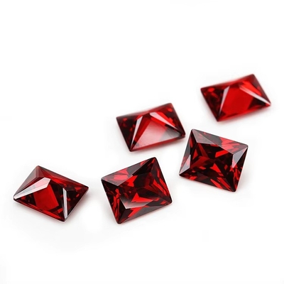 Pabrik Grosir Batu permata Warna Moissanite persegi panjang 3A 5A Bebas Kubik Zirconia Batu 4ct Untuk Moissanite Ring