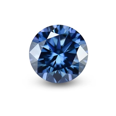 Grosir GRA Moissanite Gray Pink Yellow Champagne Blue Green Round Cut loose moissanite berlian untuk pembuatan perhiasan