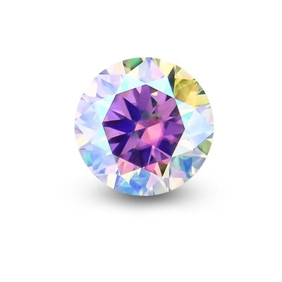 Grosir GRA Moissanite Gray Pink Yellow Champagne Blue Green Round Cut loose moissanite berlian untuk pembuatan perhiasan