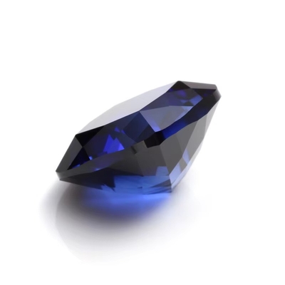 Unik Moissanite sintetis Sapphire Stone Cushion Cut 34# Biru Corundum Lolos Batu permata Untuk pembuatan perhiasan