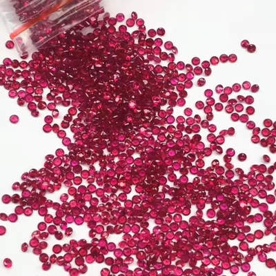 Gaya Vintage Ruby Moissanite Sintetis Corundum Pear Bentuk 2x3mm Sampai 10x14mm Batu permata longgar Untuk pembuatan perhiasan