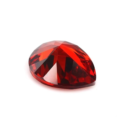 cincin pertunangan moissanite vintage Batu permata longgar berbagai warna Bentuk Pear 6x4mm Zirconia Kubik Sintetis