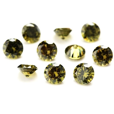 3A Kualitas Warna Pink Grosir Batu permata longgar Bentuk Bulat 2mm 3mm Sintetis Kubic Zirconia Custom Moissanite untuk Pendant