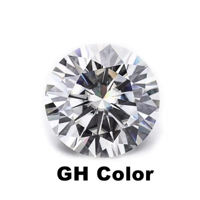 D Moissanite sintetis tanpa warna Segitiga Potongan VVS1 Lolos Moissanite Berlian 5 Karat Cincin