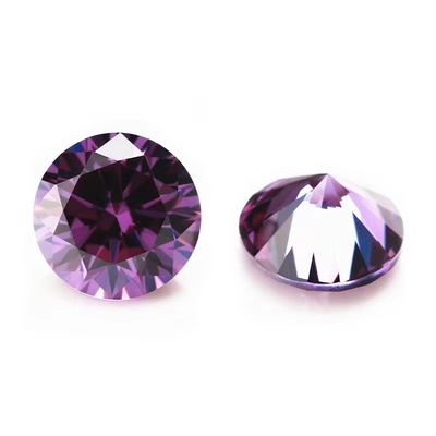 Grosir 3A Warna Cz Batu Ukuran Kecil Bulat Potong 0,8mm Sampai 3mm Batu permata longgar Zirconia kubik sintetis Dijual