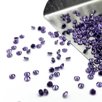 Grosir 3A Warna Cz Batu Ukuran Kecil Bulat Potong 0,8mm Sampai 3mm Batu permata longgar Zirconia kubik sintetis Dijual