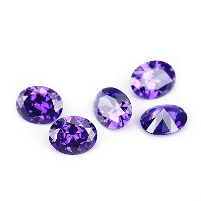 Moissanite anting-anting permata Pink Peridot Garnet Kuning cz batu Bentuk oval 12x10mm zirconia kubik sintetis untuk cincin