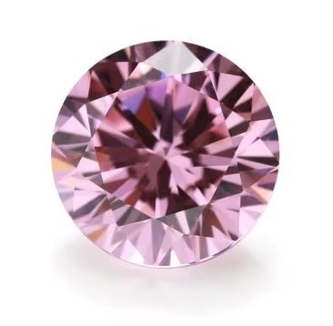 Bulat Bola Garnet Peridot Warna Pink CZ Manik-manik Sintetis Kubik Zirconia Batu permata longgar Untuk anting-anting berlian