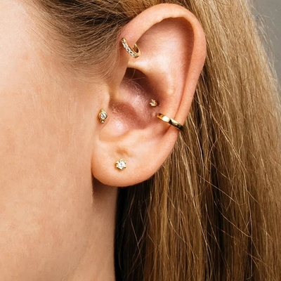 925 Sterling Perak Grosir Perhiasan Minimalis Kecil 925 Sterling Perak Zircon Stud Earrings Earrings Plated Earrings Untuk Wanita