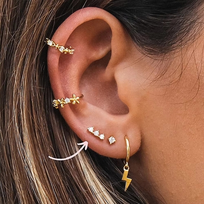 925 Sterling Perak Grosir Perhiasan Minimalis Kecil 925 Sterling Perak Zircon Stud Earrings Earrings Plated Earrings Untuk Wanita