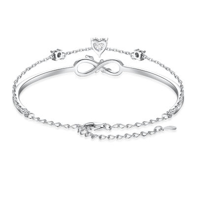 Gelang Perhiasan Perak Kristal 3A