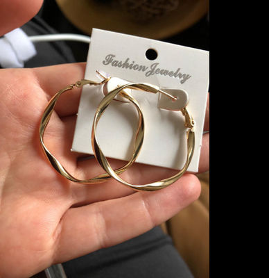 Anting Perhiasan Perak Emas 18k
