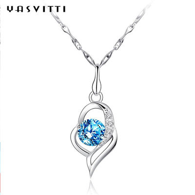 Kalung Perhiasan Perak Hati Sterling