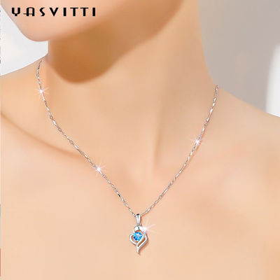 Kalung Perhiasan Perak Hati Sterling