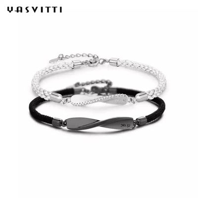 8.7in 7g Sterling Silver Jewelry Gelang 3A CZ Black String Gelang