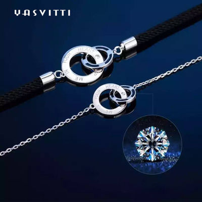 0.22m 0.1oz Sterling Silver Jewelry Set Rantai Perak Dan Gelang Set ODM