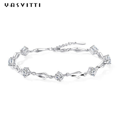 19.5cm 5 Gram Silver Slider Gelang Cinta Hati Gelang Emas ODM