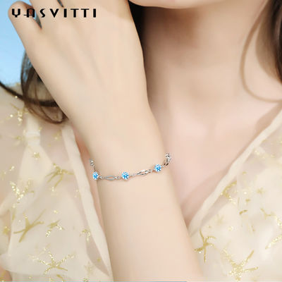 19.5cm 5 Gram Silver Slider Gelang Cinta Hati Gelang Emas ODM