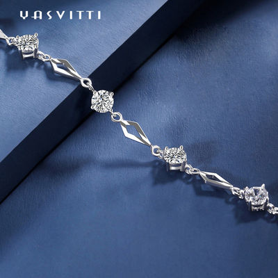 19.5cm 5 Gram Silver Slider Gelang Cinta Hati Gelang Emas ODM