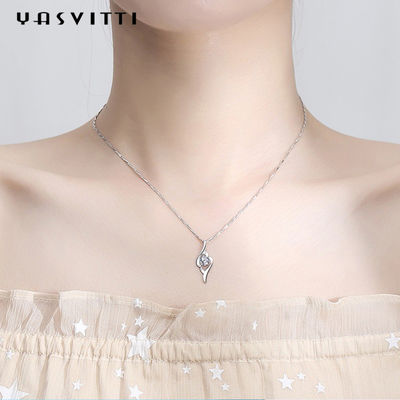 8g 28mm Angel Feather Kalung Perak Hypoallergenic Sterling Silver Necklace