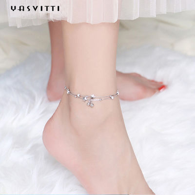 0.99m 0.14oz Sterling Silver Perhiasan Gelang cZ Four Leaf Rose Gold Gelang