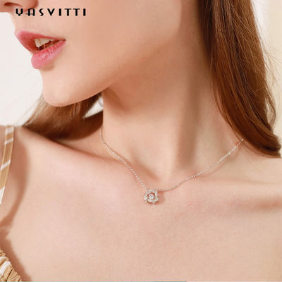 2g Tunangan 18k Sterling Silver Liontin Kalung Cubic Zirconia Kalung 1.64ft