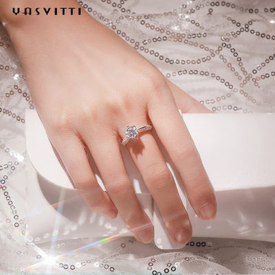 22.1mm 2.52g Diamond Wedding Ring festival Moissanite Womens Diamond Band Rings