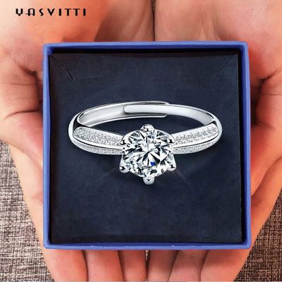 22.1mm 2.52g Diamond Wedding Ring festival Moissanite Womens Diamond Band Rings