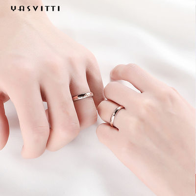 2.6g 0.75in Sterling Silver Jewelry Rings 18k Anniversary Shooting Star Ring