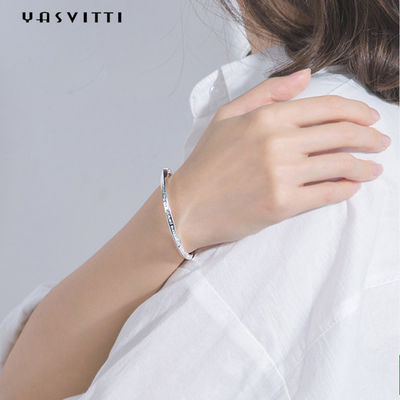 0.06m 4.5g Pasangan Manset Gelang Sterling Silver Bangle Gelang ODM
