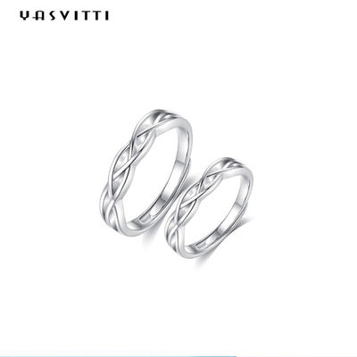 0.07oz 0.14cm Sterling Silver Jewelry Rings SGS Platinum Disepuh Sterling Silver