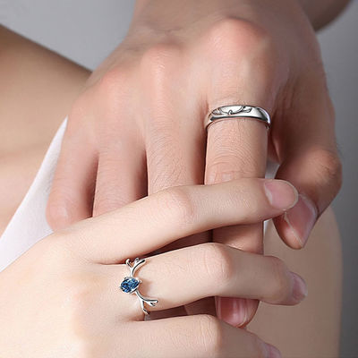4.13mm 1.68g Sterling Silver Jewelry Rings S990 Tunangan Perak Zirkon Cincin Klasik