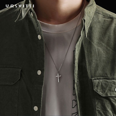 0.5M 1.92 Gram Sterling Silver Kalung Rantai 24k Nikel Gratis Cross Chain Necklace