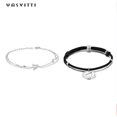 SGS 0.19oz Gelang Pesawat Kertas 9.5 Inch Sterling Silver Gelang ODM