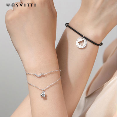 SGS 0.19oz Gelang Pesawat Kertas 9.5 Inch Sterling Silver Gelang ODM
