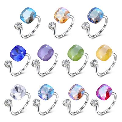 3.43 Gram 0.5cm Sterling Silver Jewelry Set 925 Wisuda Open Band Cincin Berlian