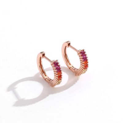 Anting Perhiasan Perak Rainbow Sterling