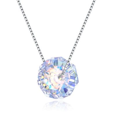 43cm Crystal Ball Liontin Kalung 18k Valentine Kalung Perak Antik SGS