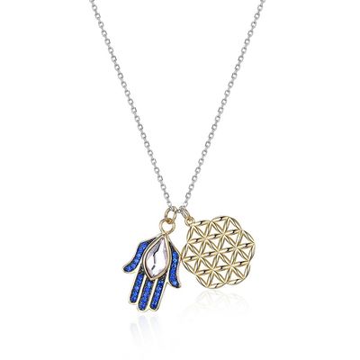 17in 1.7g 925 Sterling Silver Kalung Rantai SGS Bunga Kalung Mata Setan